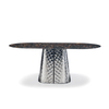 Modern Oval Sintered Stone Dining Table