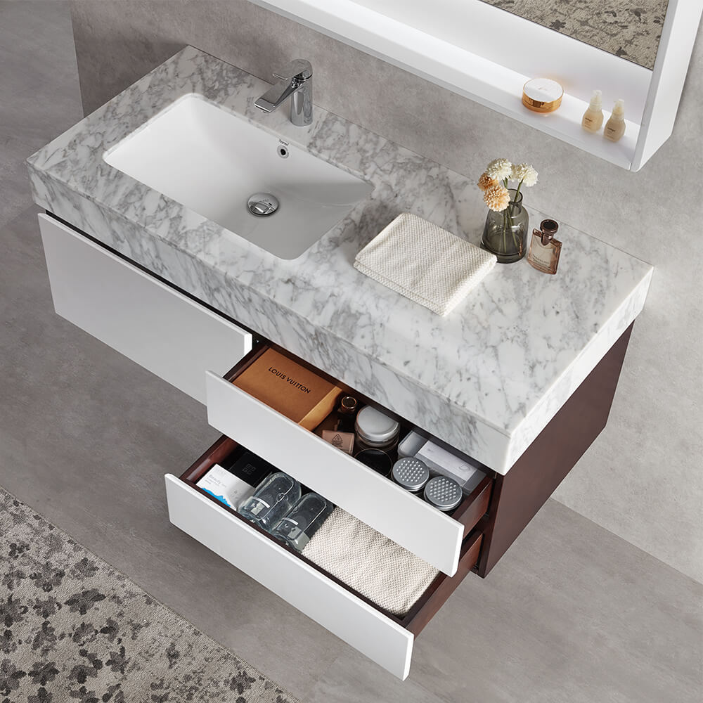 Modern Sintered Stone Bathroom Vanity Cabinets