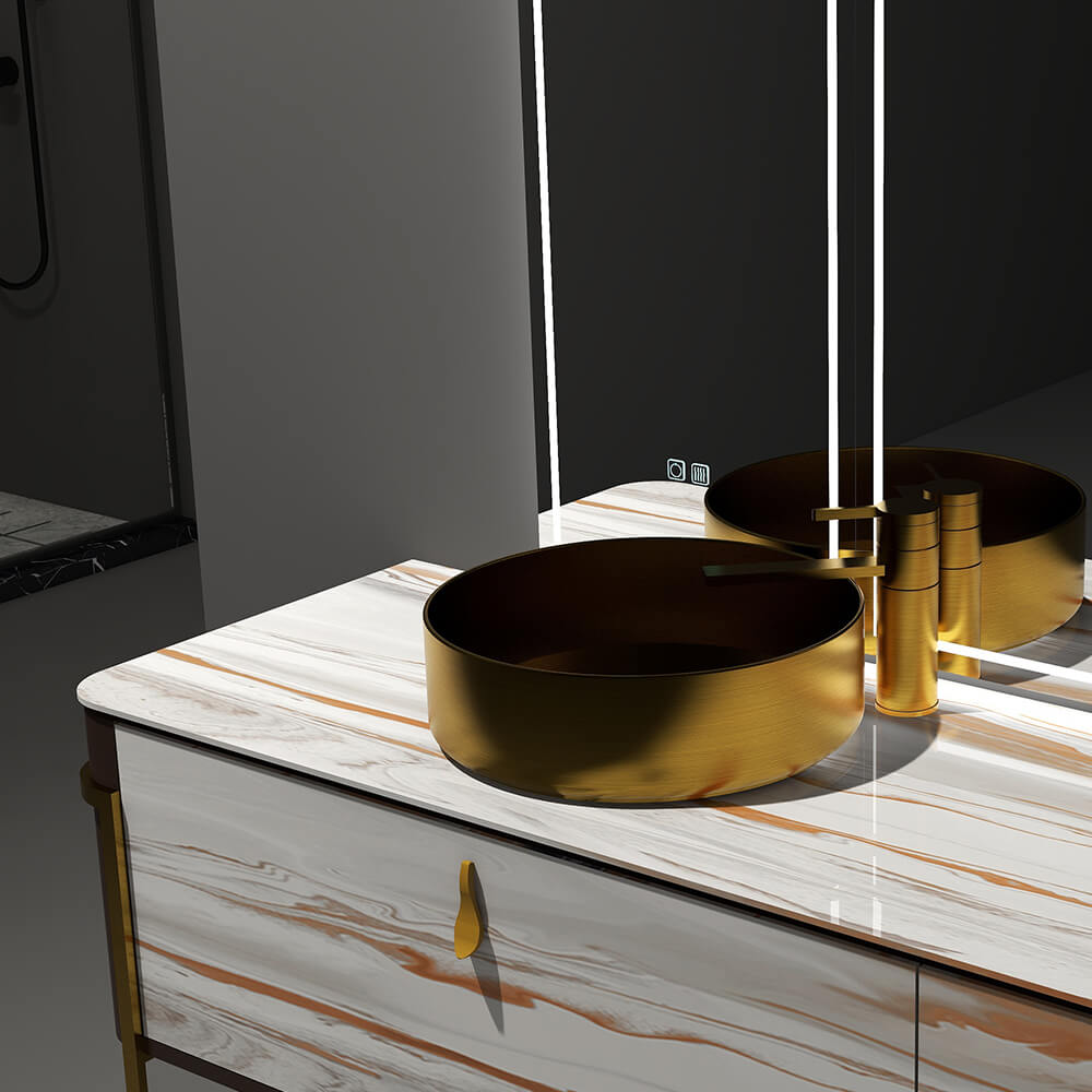 TAULA Luxury and Modern Sintered Stone Bathroom Vanity
