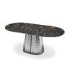 Modern Oval Sintered Stone Dining Table