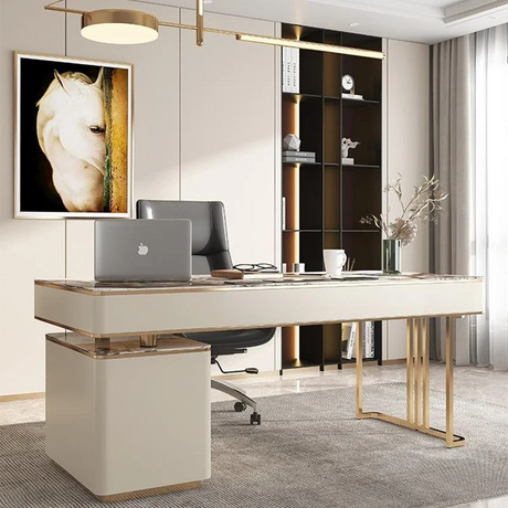 TAULA High-End Study Room Design Sintered Stone Executive Desks for Office