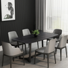 TAULA Classic Design Hotel Restaurant Black Sintered Stone Dining Table