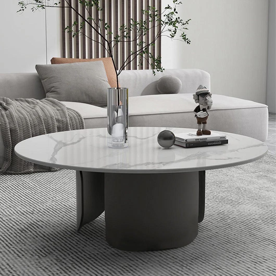 TAULA New Design Living Room Furniture Fashion Sintered Stone Round Coffee Table