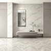 Modern Marble Look Wall Mount TV Cabinet