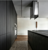 Dark Wood Kitchen Cabinet With Stone Island