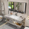 marble look vanity