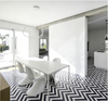 Minimalist White Galley Kitchen Cabinet