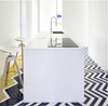Minimalist White Galley Kitchen Cabinet