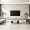 Modern Marble Look Wall Mount TV Cabinet