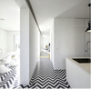 Minimalist White Galley Kitchen Cabinet