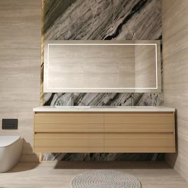 sintered stone bathroom vanity