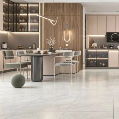 Modern Wood Panel Living Room Wall System
