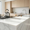 Modern Minimalist Stone Kitchen Countertop With Island