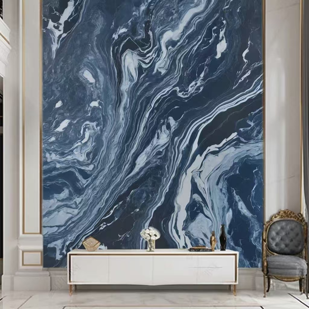 Blue Marble Wall