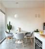 Minimalist White Narrow Kitchen Cabinet